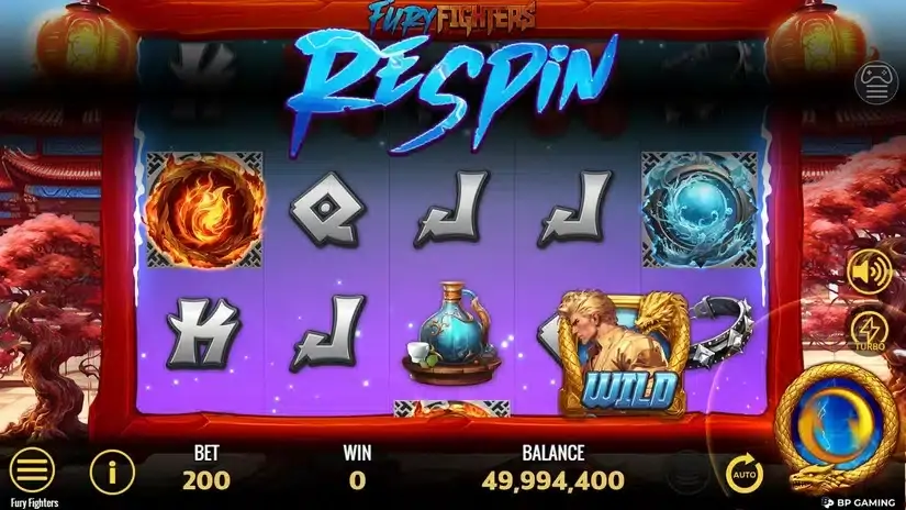 Fury Fighters slot screenshot 2