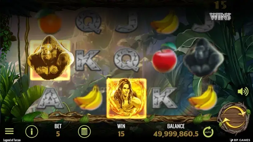 Legend of Tarzan slot screenshot 5