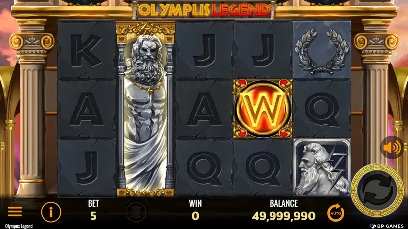 Olympus Legend slot screenshot 2