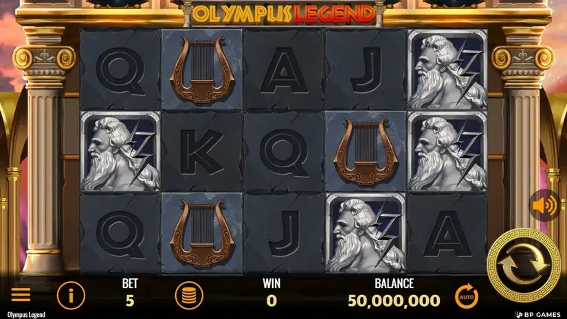 Olympus Legend slot screenshot 1