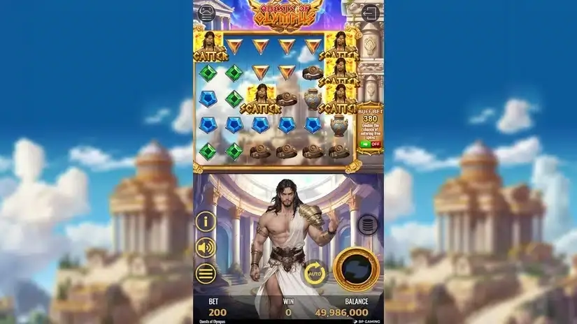Quests of Olympus slot screenshot 2