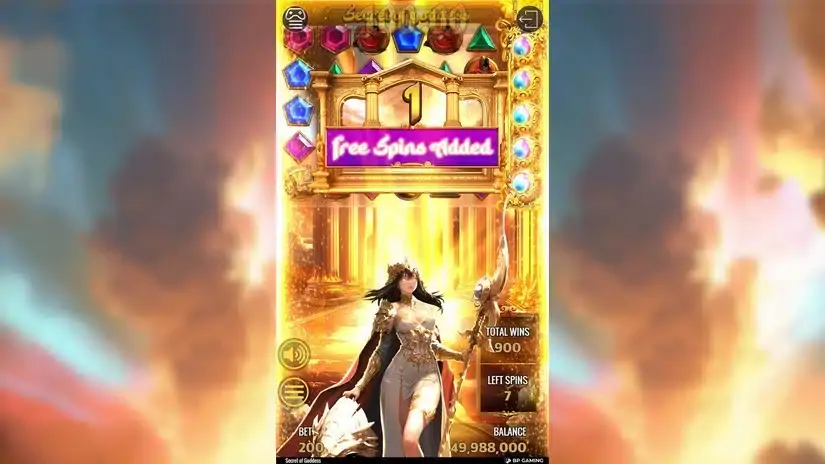 Secret of Goddess slot screenshot 5