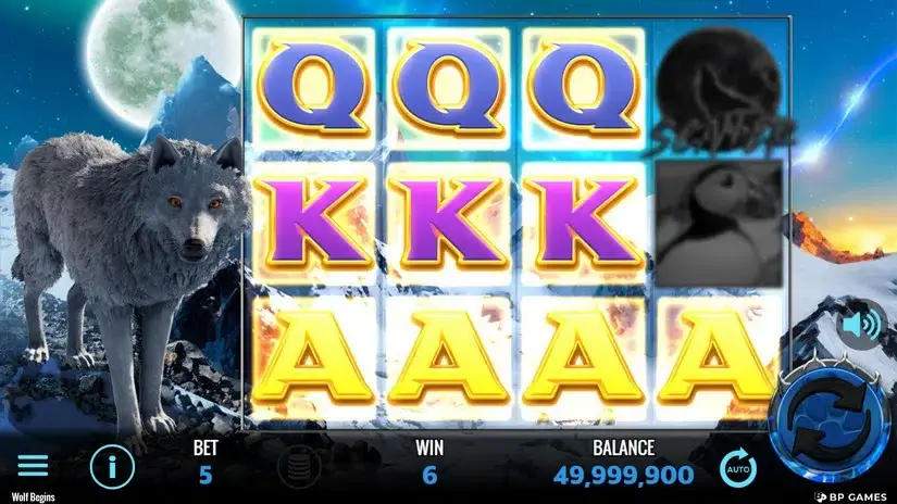 Wolf Begins slot screenshot 