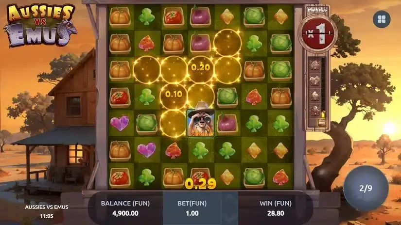 Aussies vs Emus slot screenshot 5