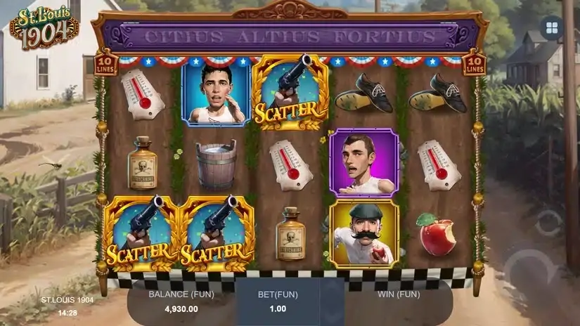 St. Louis 1904 slot screenshot 2