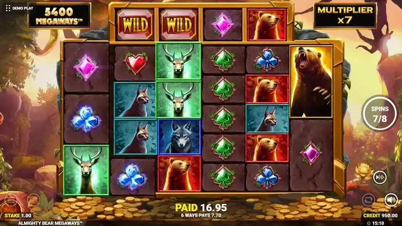 Almighty Bear Megaways slot screenshot 6