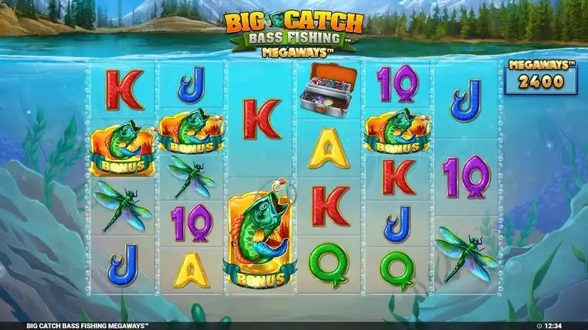 Big Catch Bass Fishing Megaways slot screenshot 2