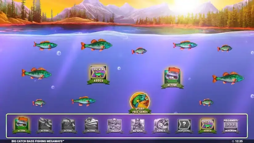 Big Catch Bass Fishing Megaways slot screenshot 3