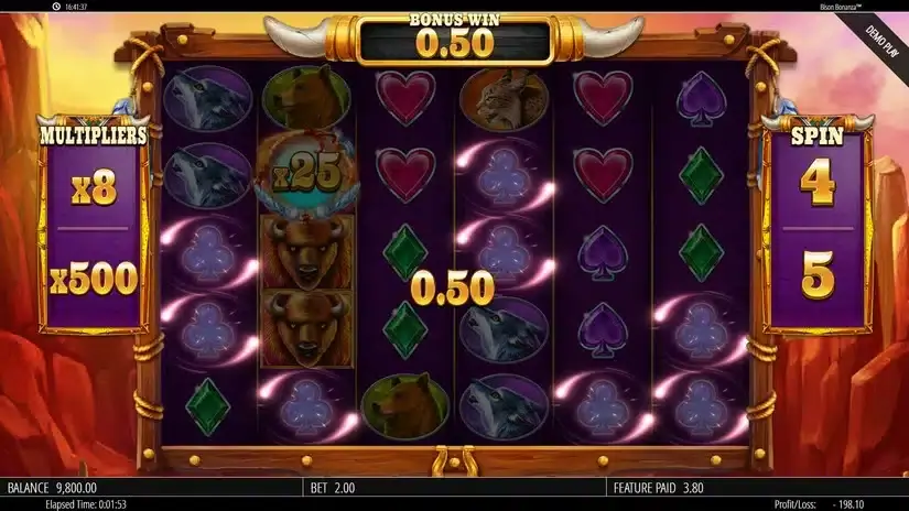 Bison Bonanza slot screenshot 6