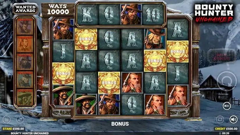 Bounty Hunter Unchained slot screenshot 2