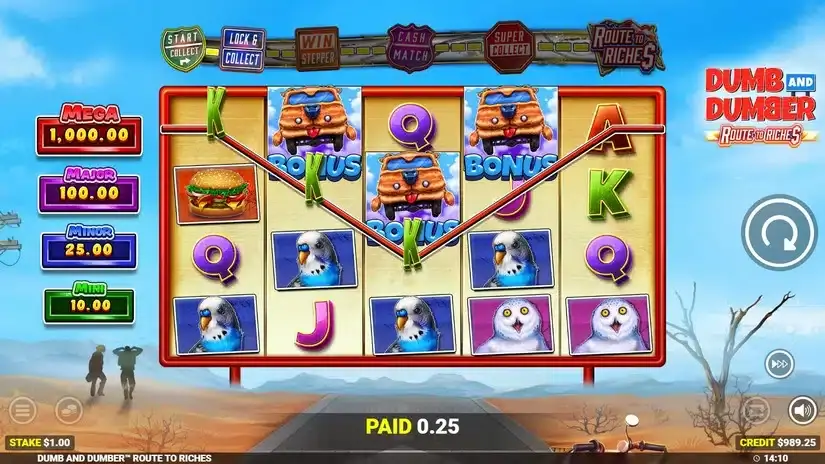 Dumb and Dumber Route to Riches slot screenshot 4