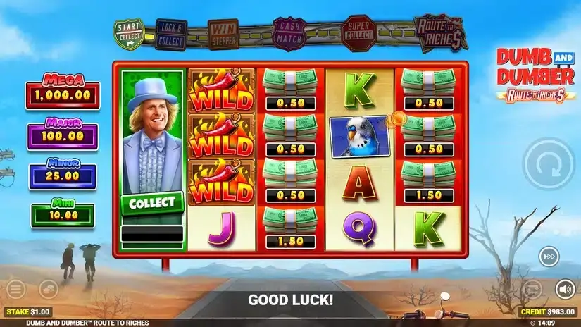 Dumb and Dumber Route to Riches slot screenshot 3