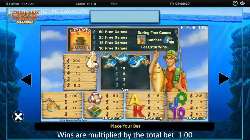 Fishin’ Frenzy Megaways slot screenshot 2