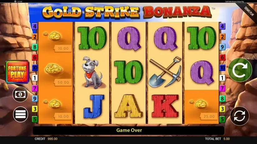 Gold Strike Bonanza Fortune Play slot screenshot 2