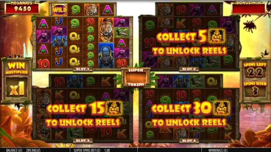 Gorilla Gold Megaways slot screenshot 3