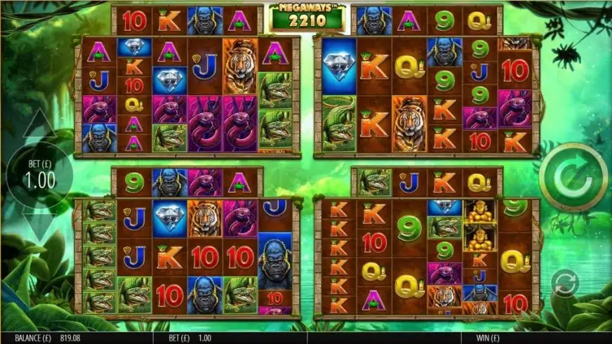 Gorilla Gold Megaways slot screenshot 2