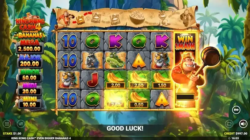 King Kong Cash Even Bigger Bananas 4 slot screenshot 4