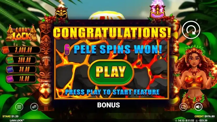 Lava Lock slot screenshot 5