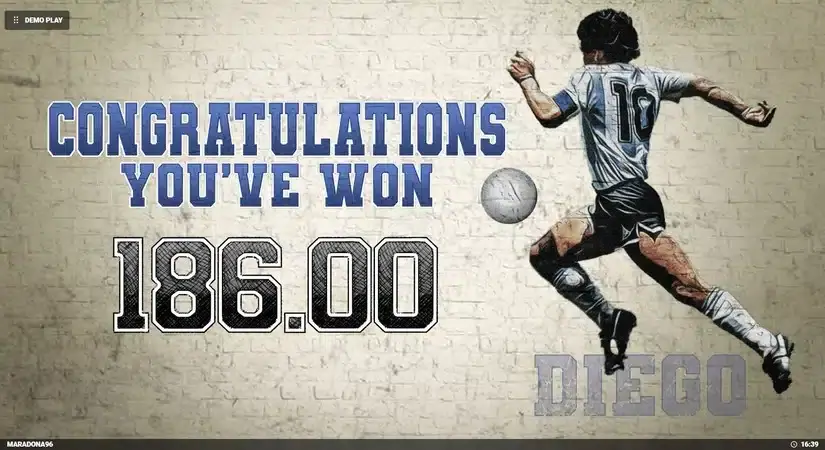 D10S Maradona slot screenshot 9