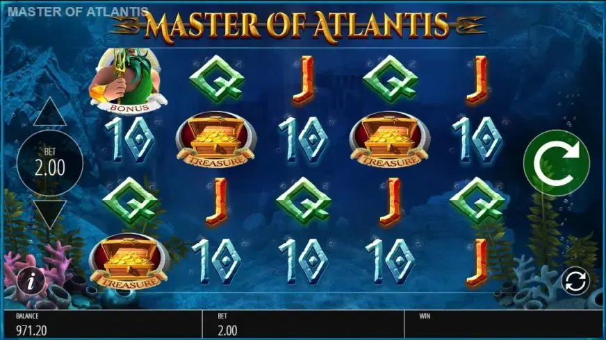 Master of Atlantis slot screenshot 1