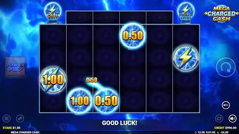 Mega Charged Cash slot screenshot 2