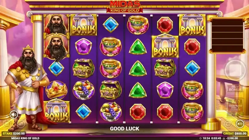 Midas King of Gold slot screenshot 2