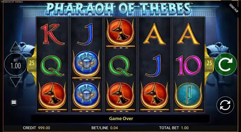 Pharaoh of Thebes slot screenshot 1