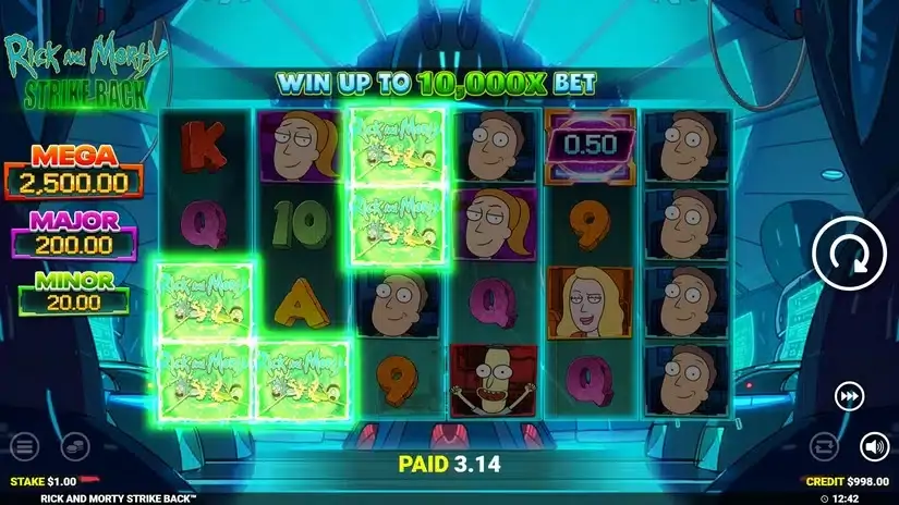 Rick And Morty Strike Back slot screenshot 2