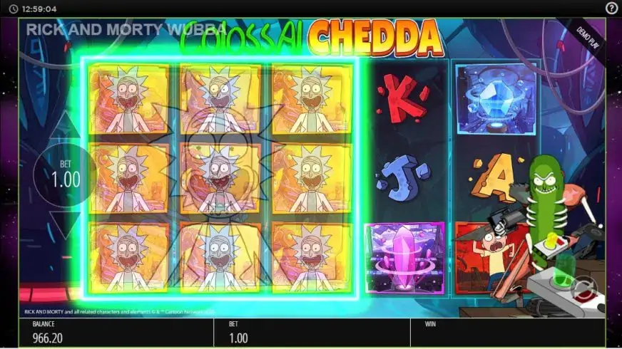 Rick and Morty Wubba Lubba Dub Dub slot screenshot 2