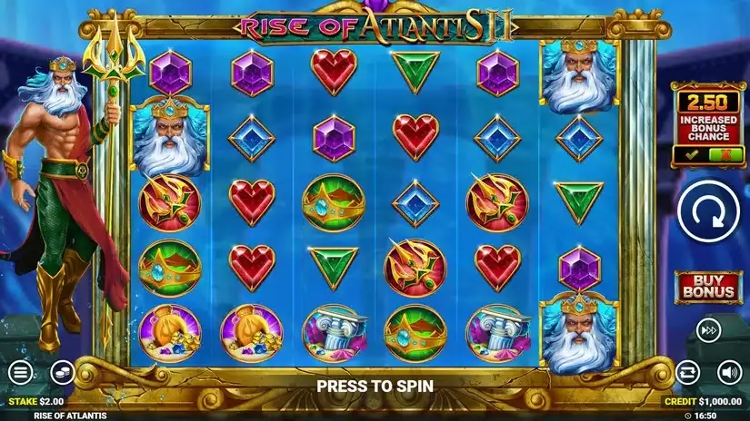 Rise of Atlantis 2 slot screenshot