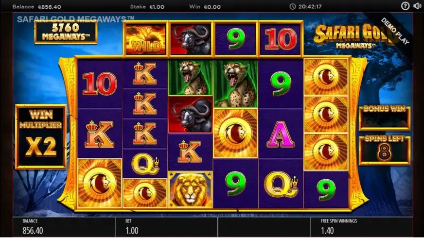 Safari Gold Megaways slot screenshot 4
