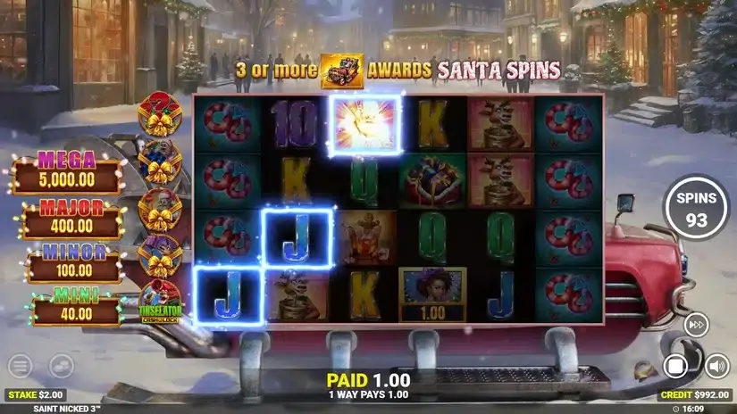 Saint Nicked 3 slot screenshot 4