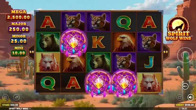 Spirit Wolf Wins slot screenshot 2