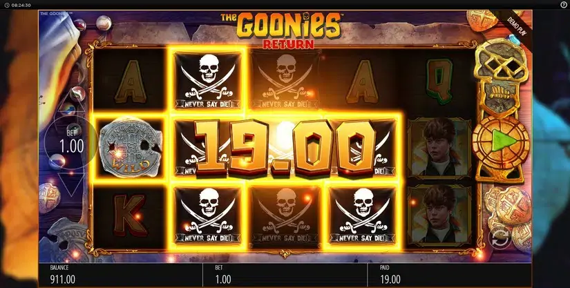 The Goonies Return slot screenshot 4