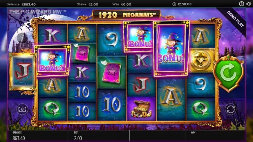 The Pig Wizard Megaways slot screenshot 5