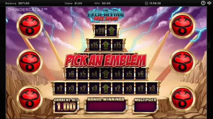 Thundercats Reels Of Thundera slot screenshot 5