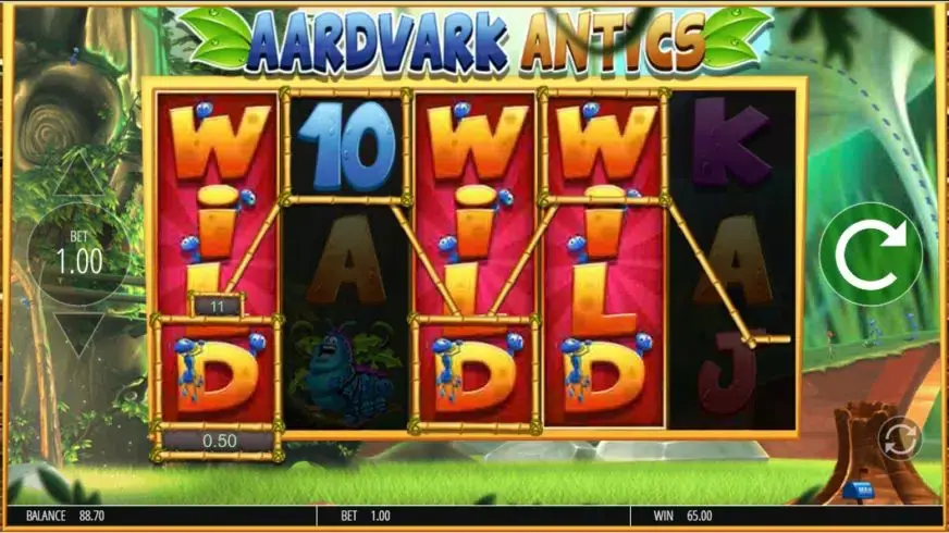 Wild Antics slot screenshot 4
