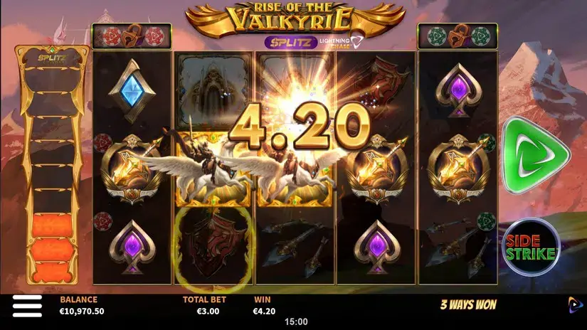 Rise of the Valkyrie Splitz™ Lightning Chase slot screenshot 4