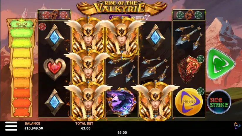 Rise of the Valkyrie Splitz™ Lightning Chase slot screenshot 5