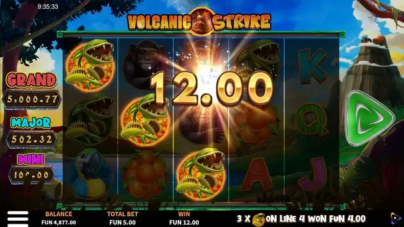 Volcanic Strike slot screenshot 2