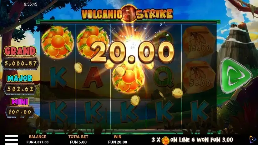 Volcanic Strike slot screenshot 3
