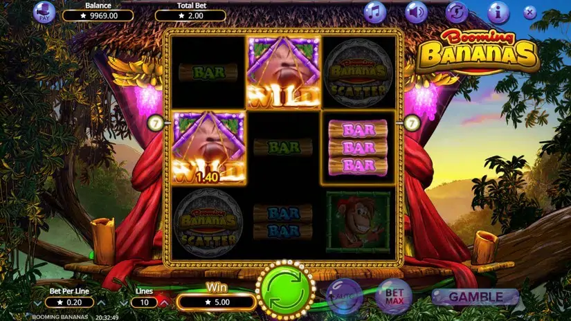 Booming Bananas slot screenshot 3