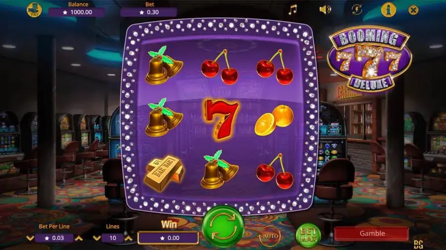 Booming Seven Deluxe slot screenshot 