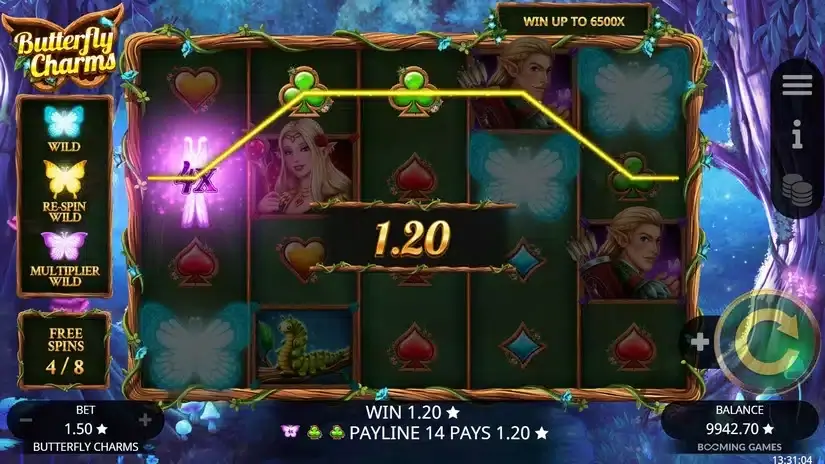 Butterfly Charms slot screenshot 5