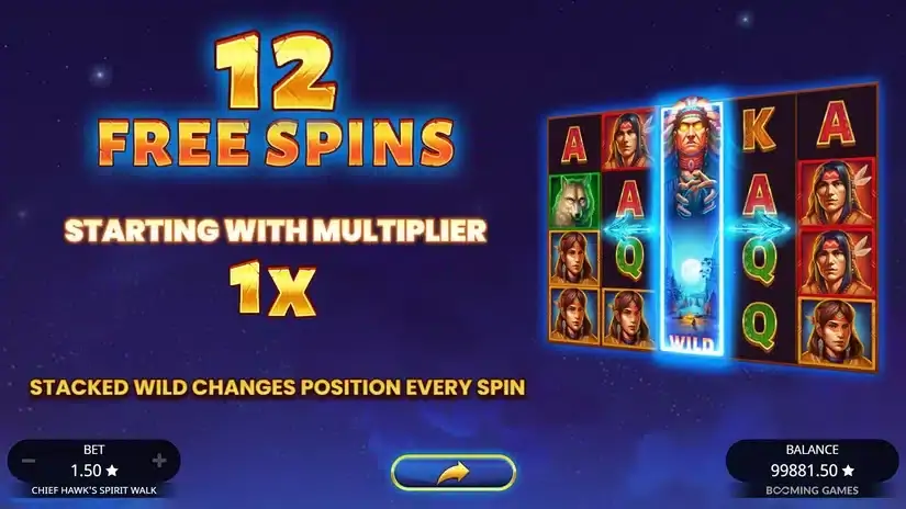 Chief Hawk’s Spirit Walk slot screenshot 4