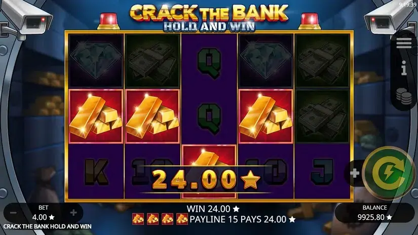 Crack the Bank Hold And Win slot screenshot 3