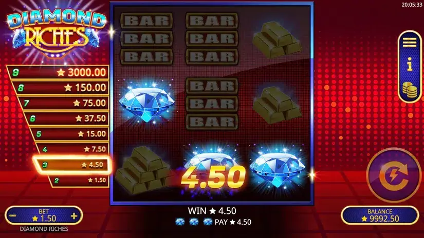 Diamond Riches slot screenshot 4