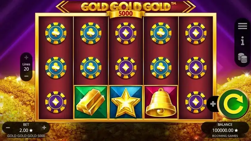 Gold Gold Gold 5000 slot screenshot 