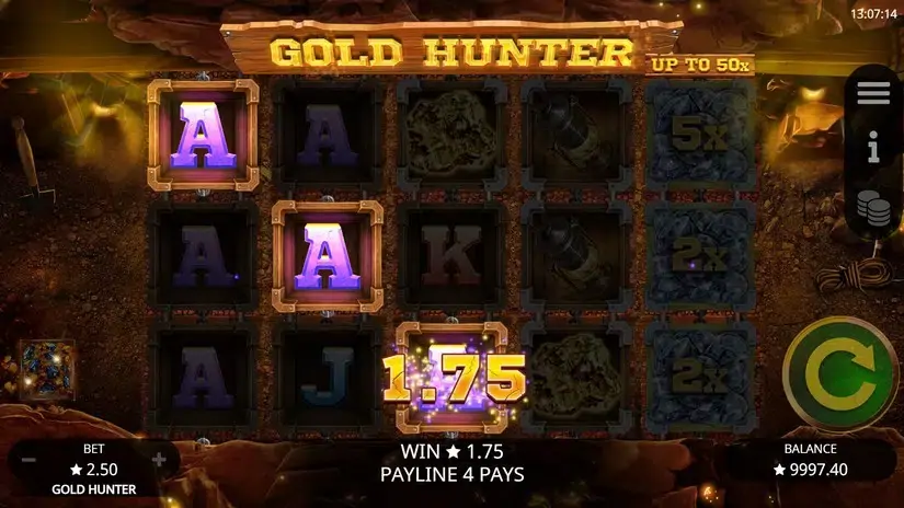 Gold Hunter slot screenshot 2