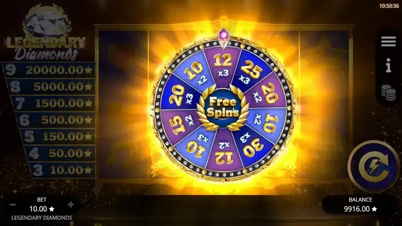 Legendary Diamonds slot screenshot 6